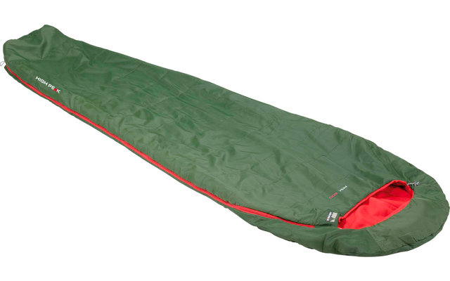 High Peak Pak 600 Mumienschlafsack pesto-rot