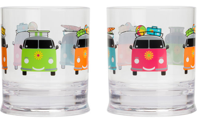 Flamefield Campers Smiles Gläserset 310 ml 2er Set