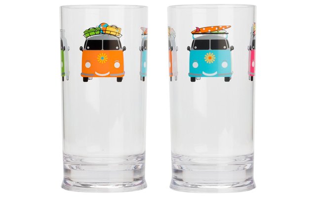 Flamefield Campers Smiles Gläserset 480 ml 2er Set