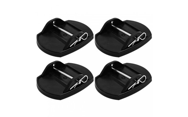 Berger Stützplatten für Kurbelstützen 4er Set