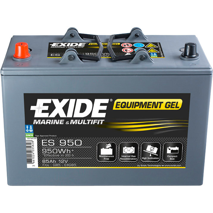 Exide ES 900 Gel-Batterie 12 V / 80 Ah - Fahrzeug-Batterien
