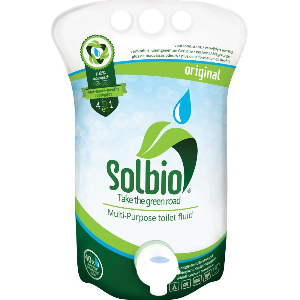 Solbio Original Sanitärflüssigkeit biologischer Sanitärzusatz Eukalyptus Minze1,6 Liter - Sanitärzusätze &...
