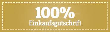 100% Einkaufsgutschein