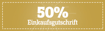 50% Einkaufsgutschein