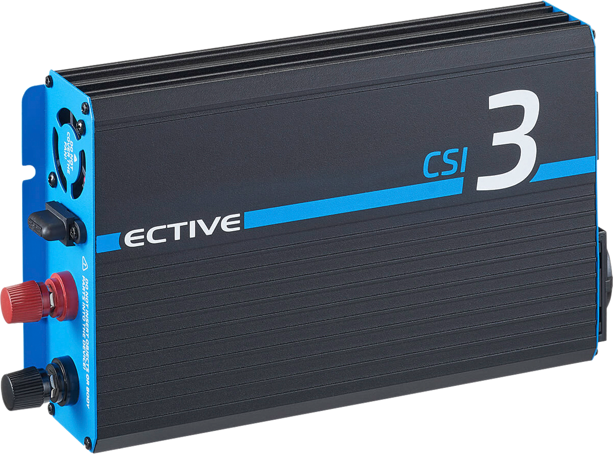 ECTIVE CSI 3 300W/12V Sinus-Wechselrichter mit Ladegerät, NVS- und USV-Funktion - Wechselrichter & Spannung...
