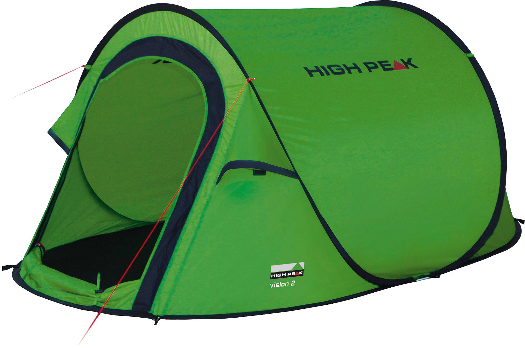 High Peak Wurfzelt "Vision 2" 2 Personen Set, mit Transporttasche
