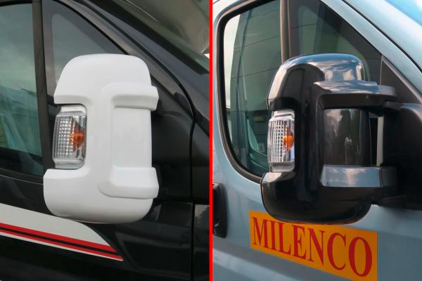 Milenco Spiegel Schutzkappe für Fiat Ducato, Peugeot Boxer und