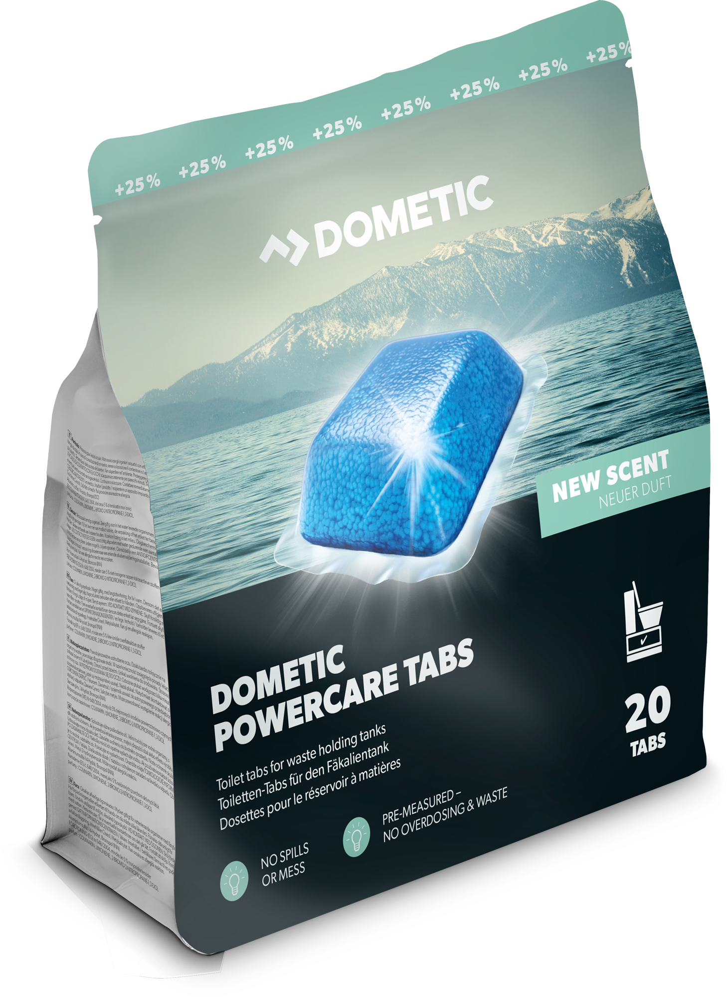 Dometic PowerCare Tabs 20 Stück im Beutel - Sanitärzusätze & -flüssigkeiten