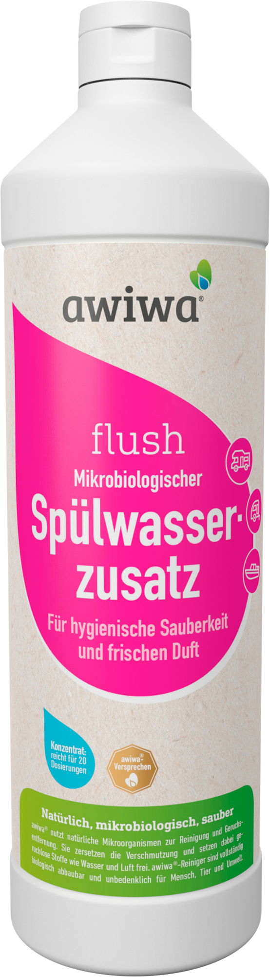 Awiwa Spülwasserzusatz Flush 1 Liter - Sanitärzusätze & -flüssigkeiten