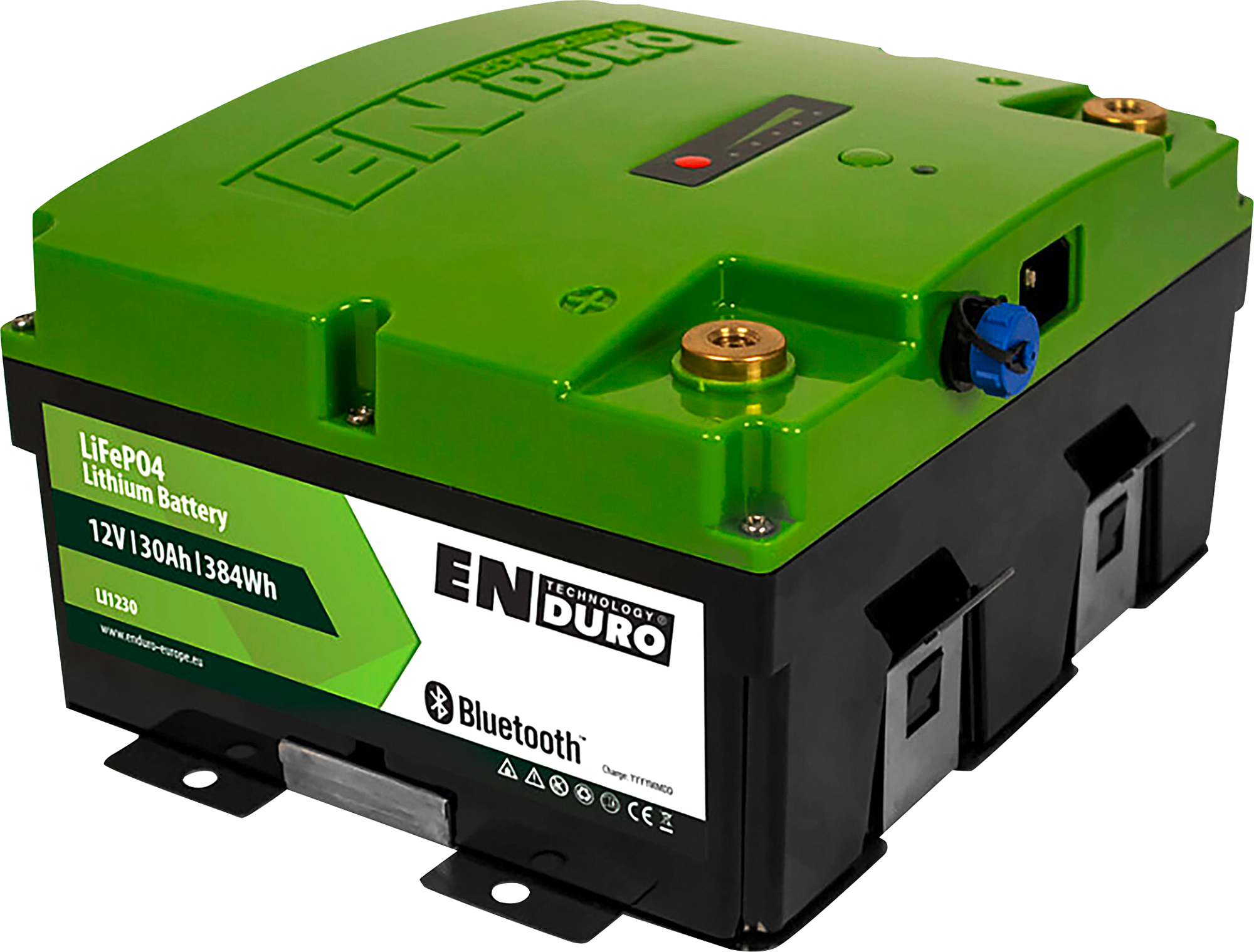 Enduro LI1230BT LiFePO4 Lithium Batterie 30 Ah 12V mit Bluetooth - Fahrzeug-Batterien