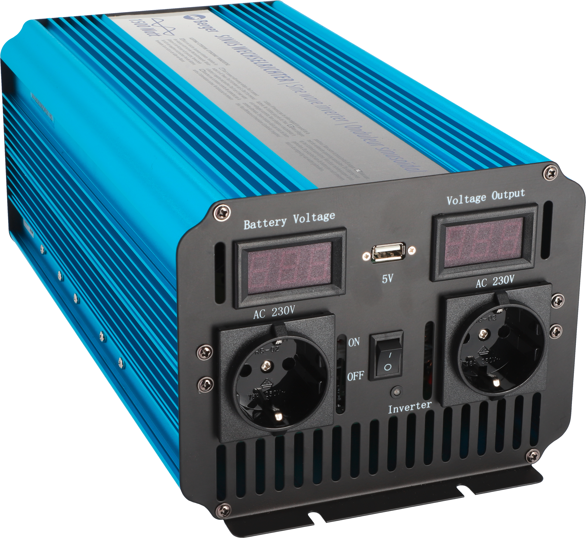 Berger Sinus-Wechselrichter 1500 W - Wechselrichter & Spannungswandler