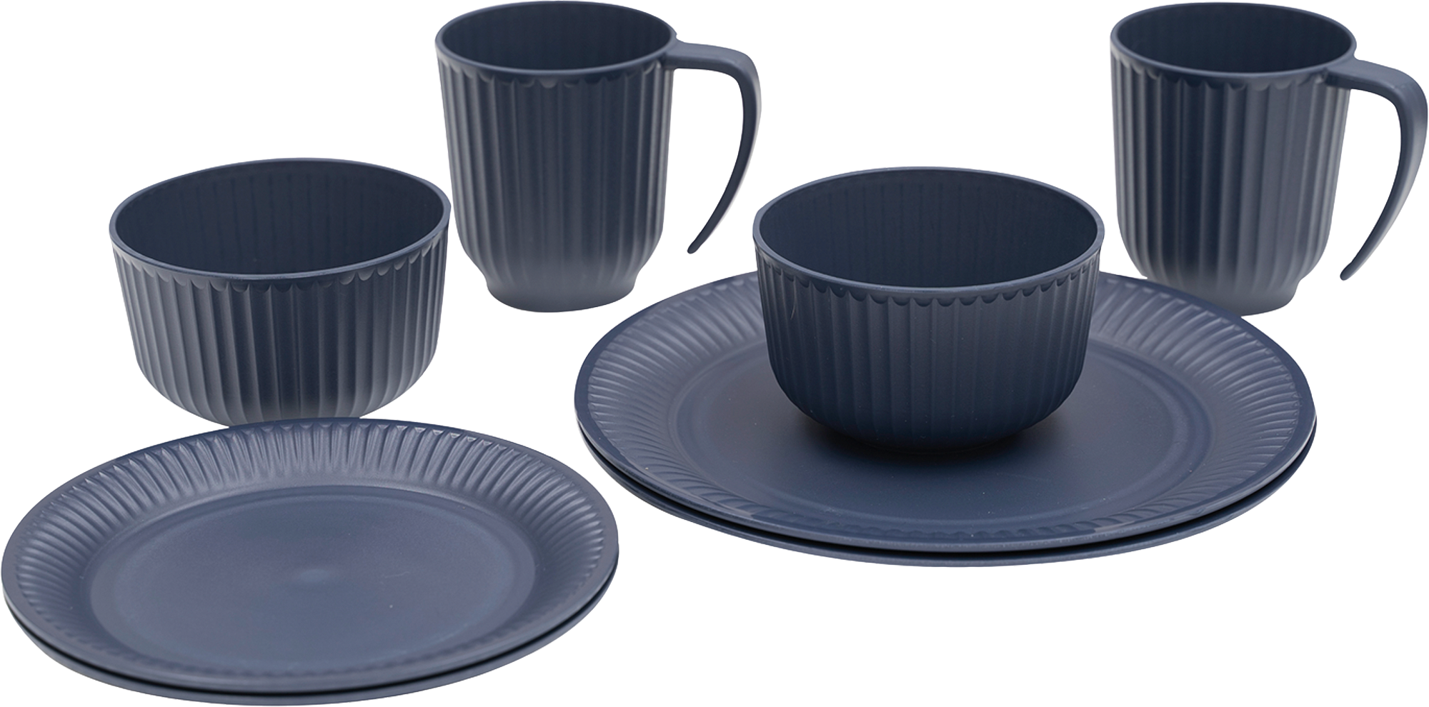 Outwell Delish Geschirr-Set für 2 Personen navy night