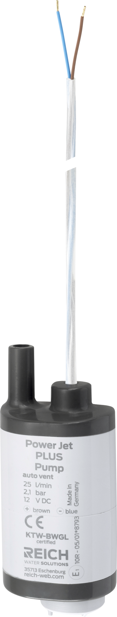 Reich Tauchpumpe-Power Jet Plus mit Rückschlagventil 12V 2,1 bar 25 l/min - Wasserpumpen