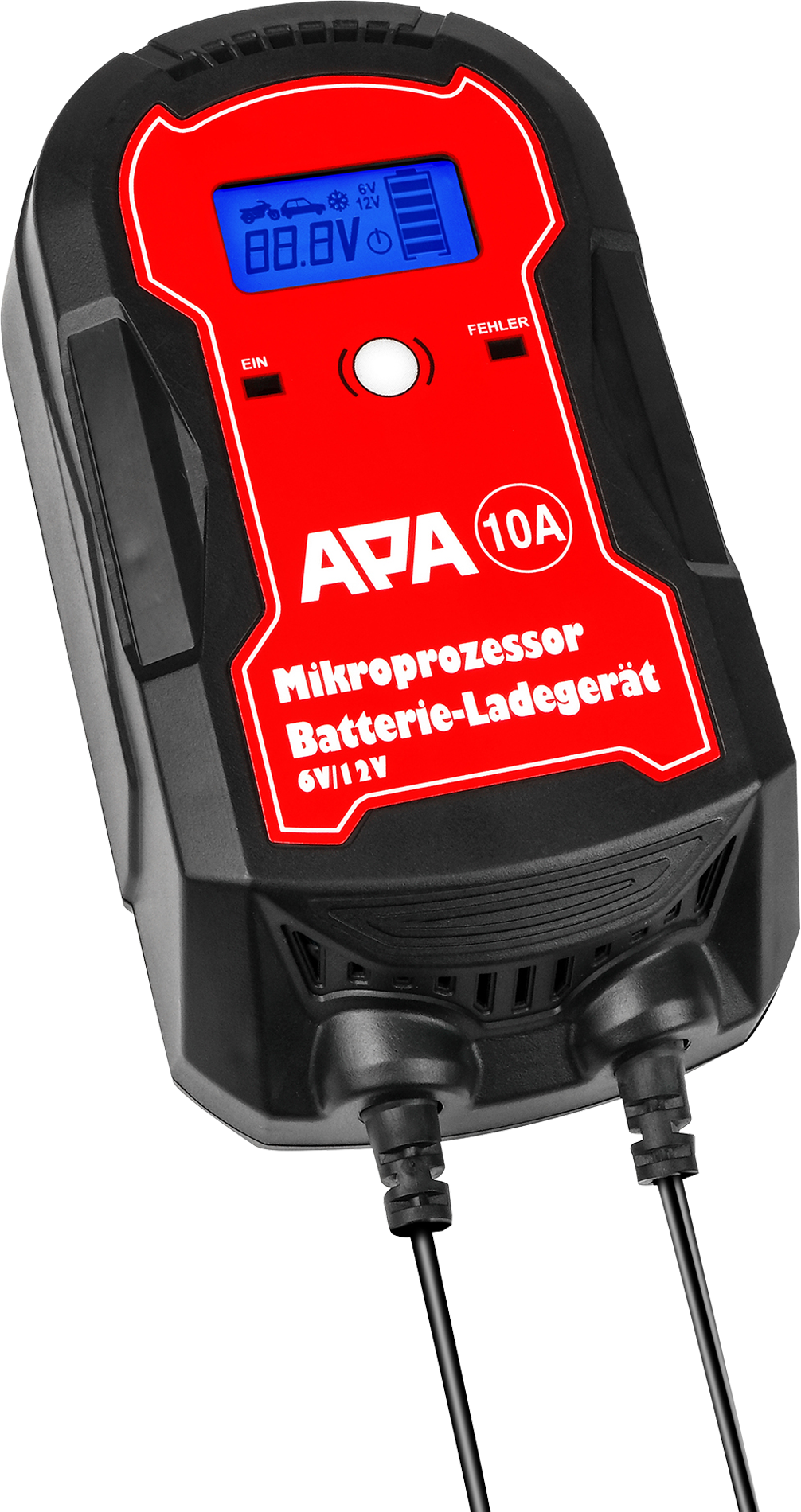 APA Batterie-Ladegerät (Ladestrom: 4 A, Geeignet für: AGM -/Gel-/Nass-/Blei-Säure-Batterien 6/12 V)