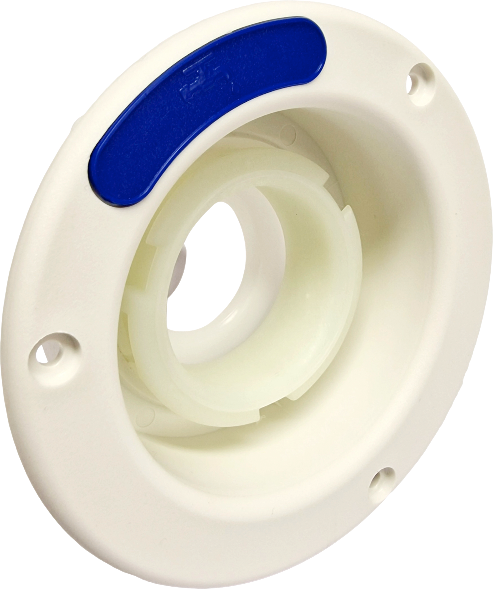 STS Tankeinfüllstutzen f. Frischwasser, kurz, Ø 40 mm, mit Belüftung Signalweiß - Wasseranschlüsse, -steckd...