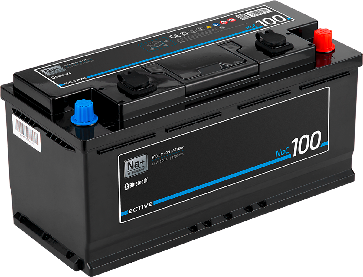 Ective NaC BT Natrium Versorgungsbatterie mit CoreTech BMS 12V / 100 Ah - Fahrzeug-Batterien