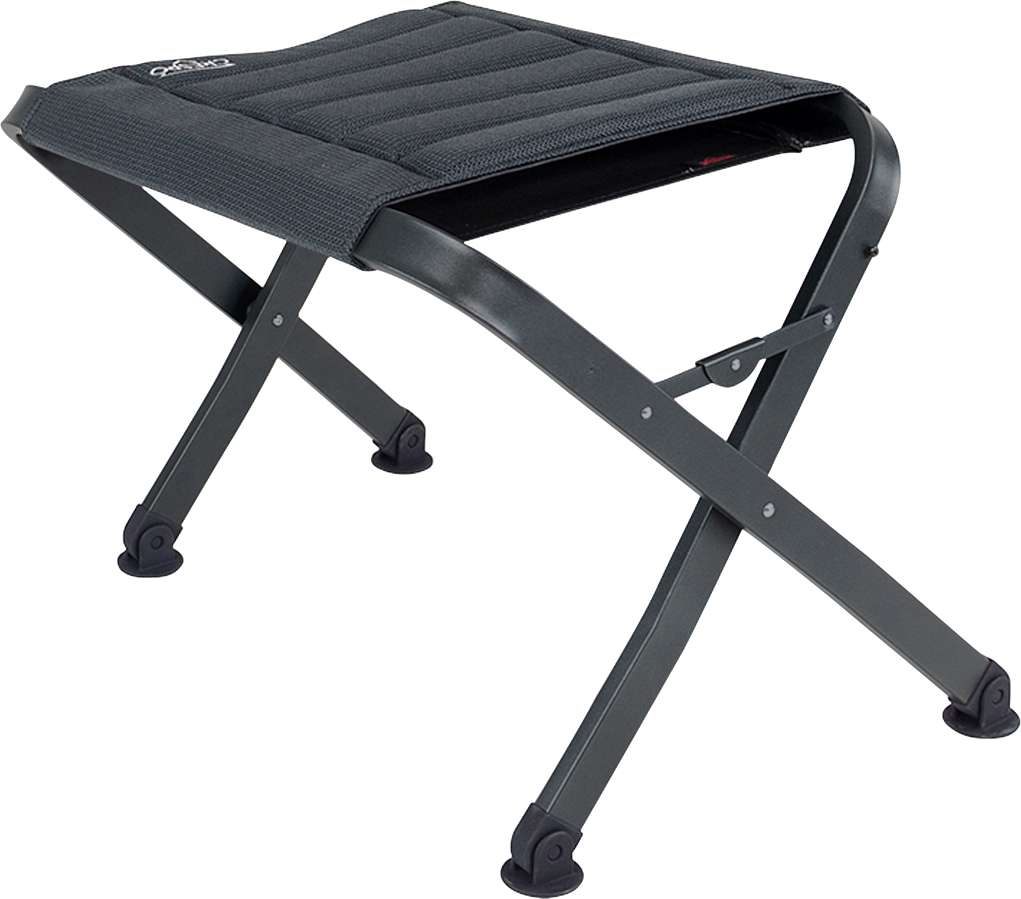 Crespo AP/411 Air-Select Fußhocker grau mit Aluminiumrahmen 57 x 43 x 41 cm - Beinauflagen