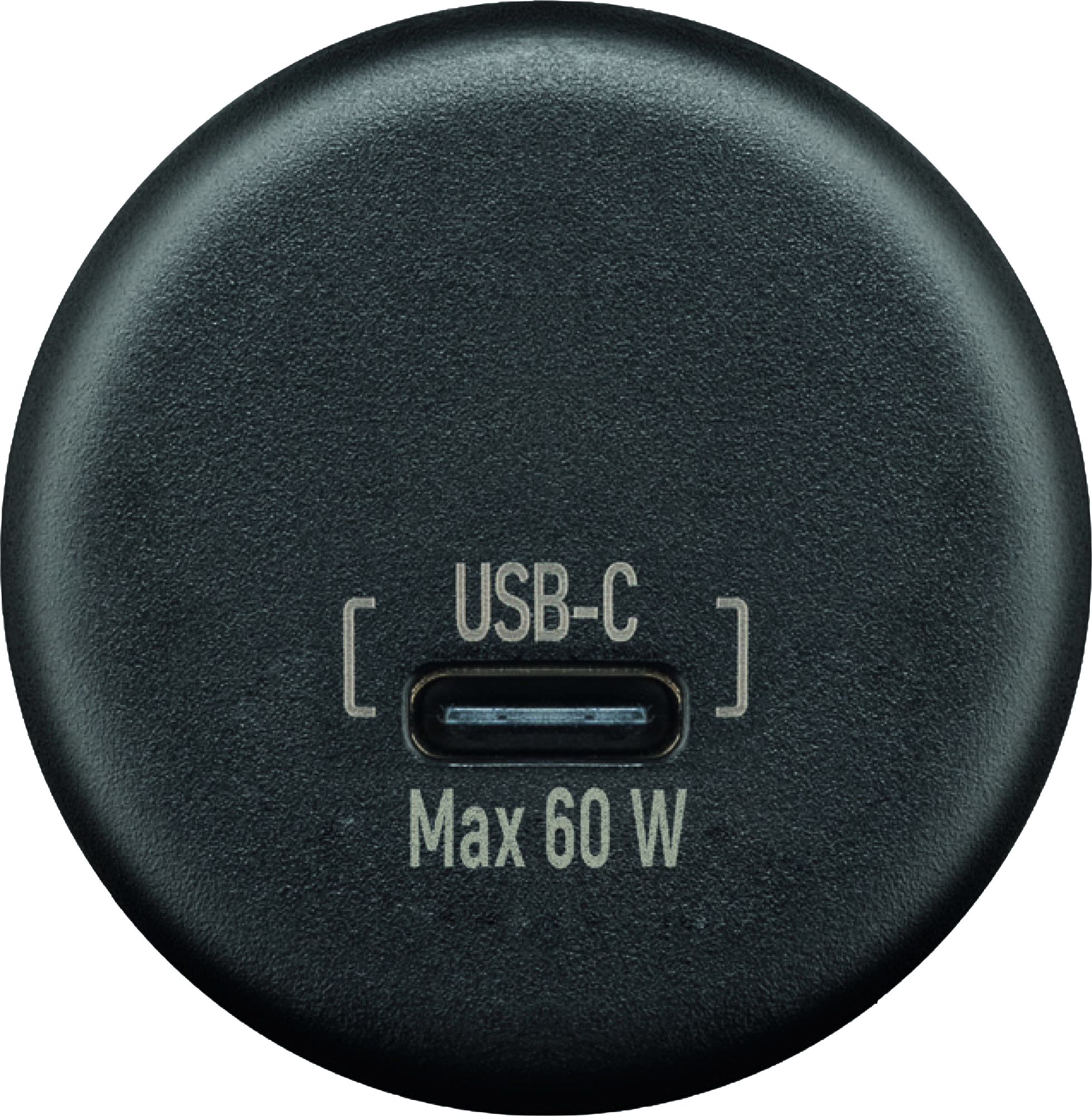 Wentronic single Einbaucharger USB-C mit max. 60 W - 12 / 24 V Einbausteckdosen
