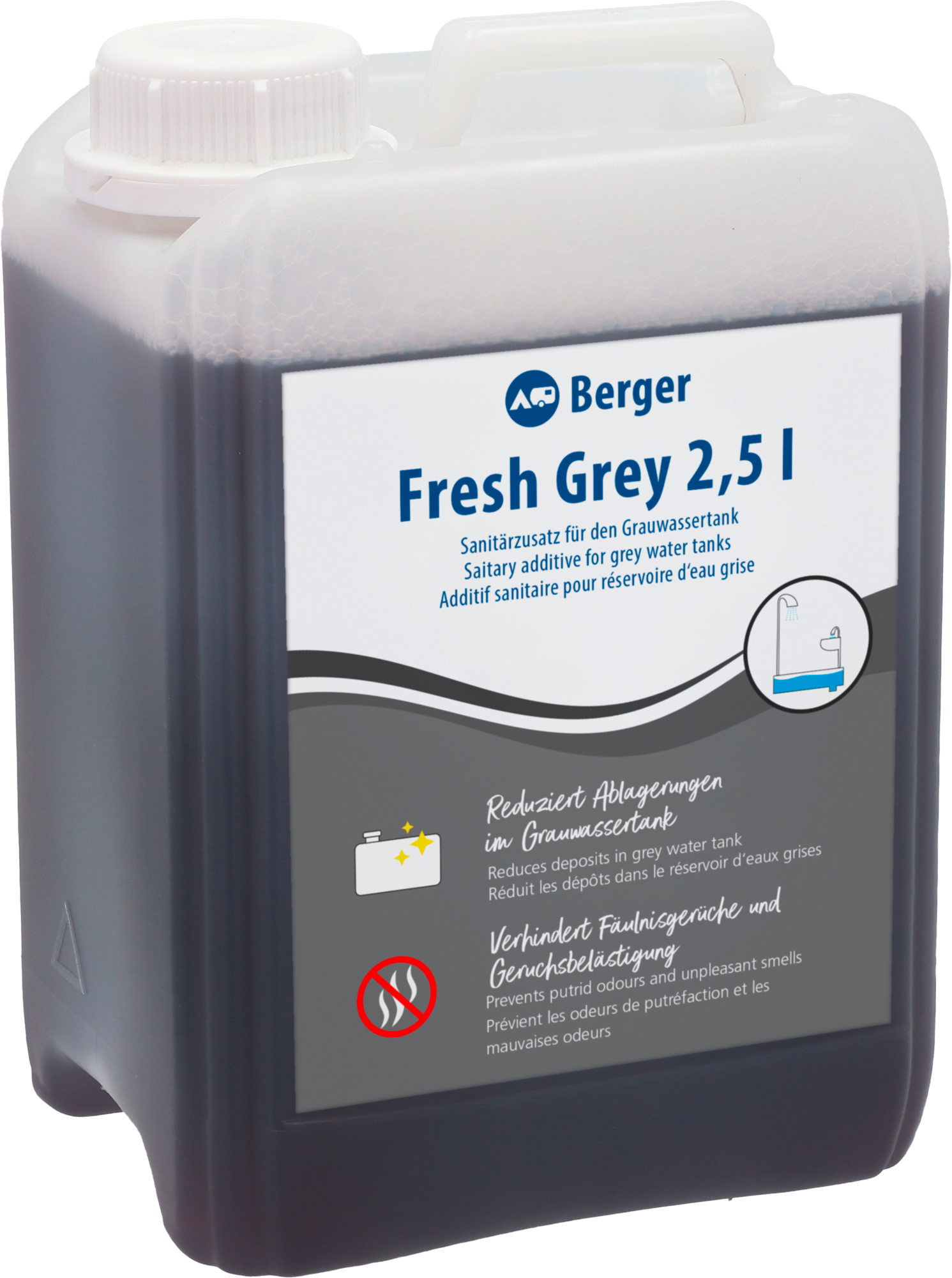 Berger Fresh Grey Grauwassertankzusatz 2,5 Liter - Sanitärzusätze & -flüssigkeiten