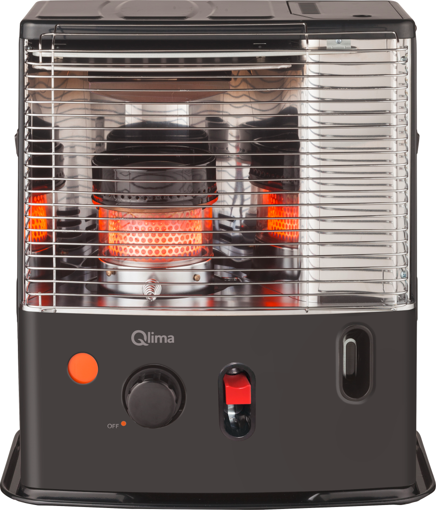 Qlima R 4224S TC-2 Paraffin-Dochtheizung mit Kraftstoffpumpe schwarz  - Heizstrahler