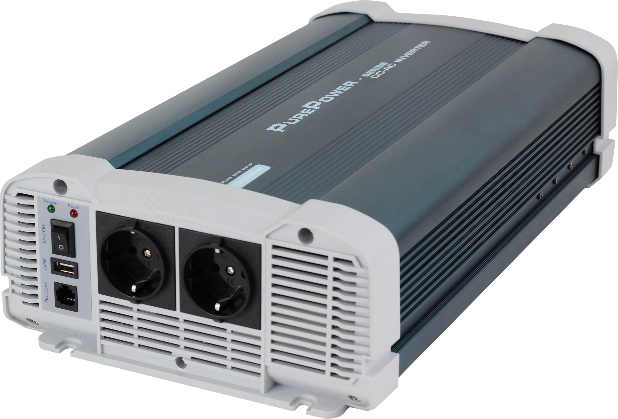 Xenteq PurePower Wechselrichter 12 V DC - 230 V AC 2000 Watt reine Sinuswelle mit App-Funktion - Wechselric...