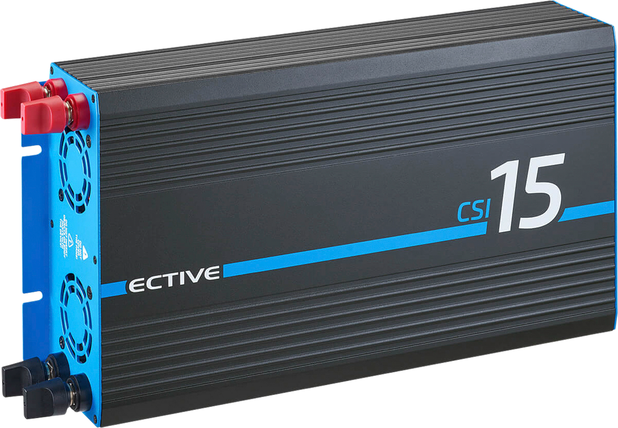 ECTIVE CSI 15 1500W/12V Sinus-Wechselrichter mit Ladegerät, NVS- und USV-Funktion - Wechselrichter & Spannu...