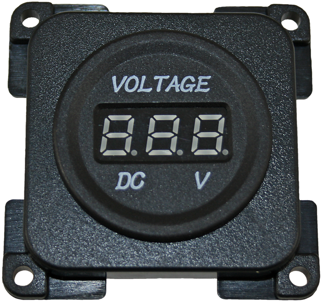 Haba Spannungsmessgerät C-Line 12V für 10-30V DC schwarz - Wechselrichter & Spannungswandler