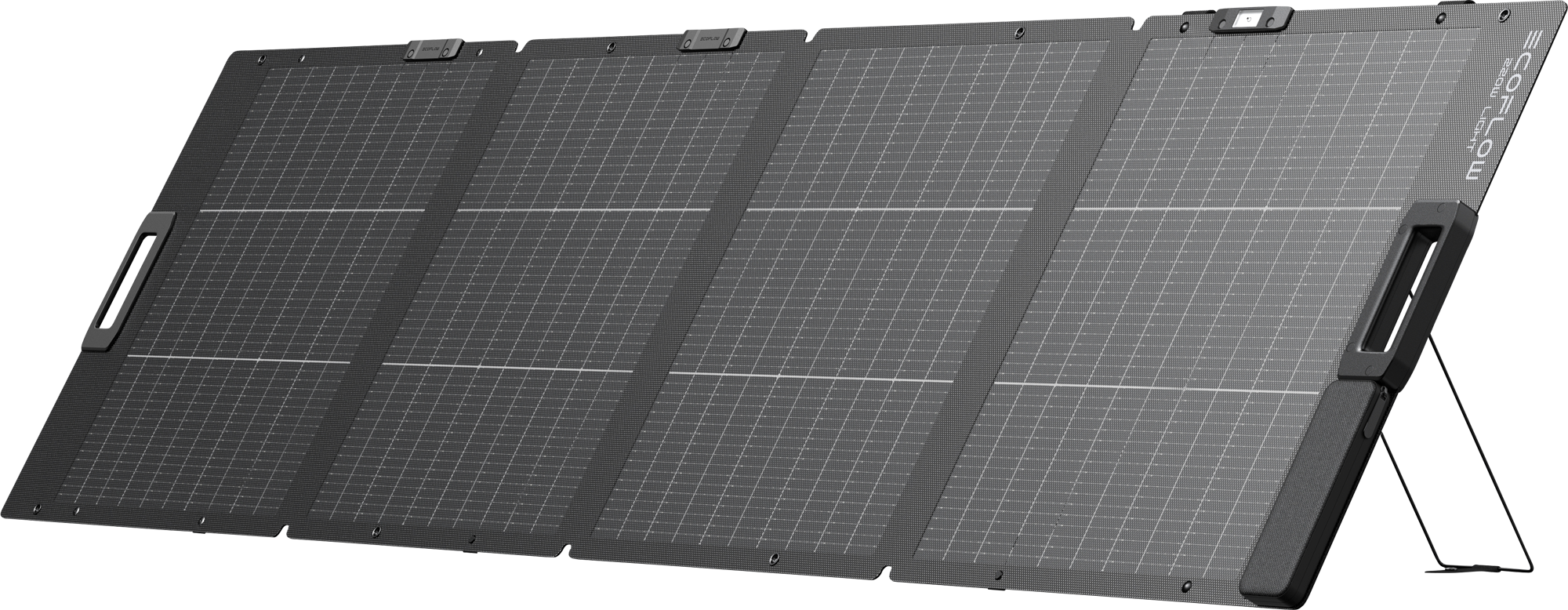 EcoFlow leichtes tragbares bifaziales Solarpanel mit XT60 und IP68 Leistung 220 W - Solarmodule