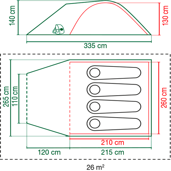 Coleman 'Darwin Plus 4' - Zelte