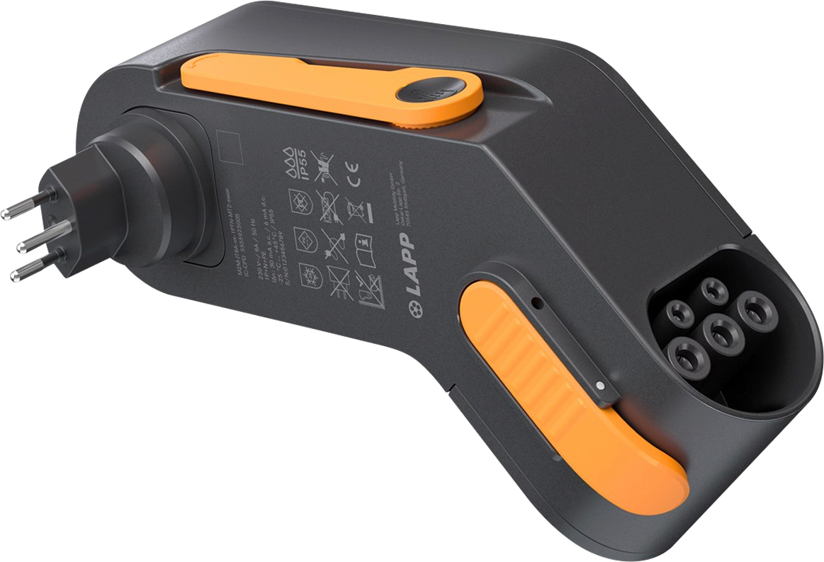 Lapp Mobility Dock Schweiz Ladegerät für Elektrofahrzeug Typ 2 Mode 2 / 1-phasig 8 A bis 1,8 kW - Batterie-...