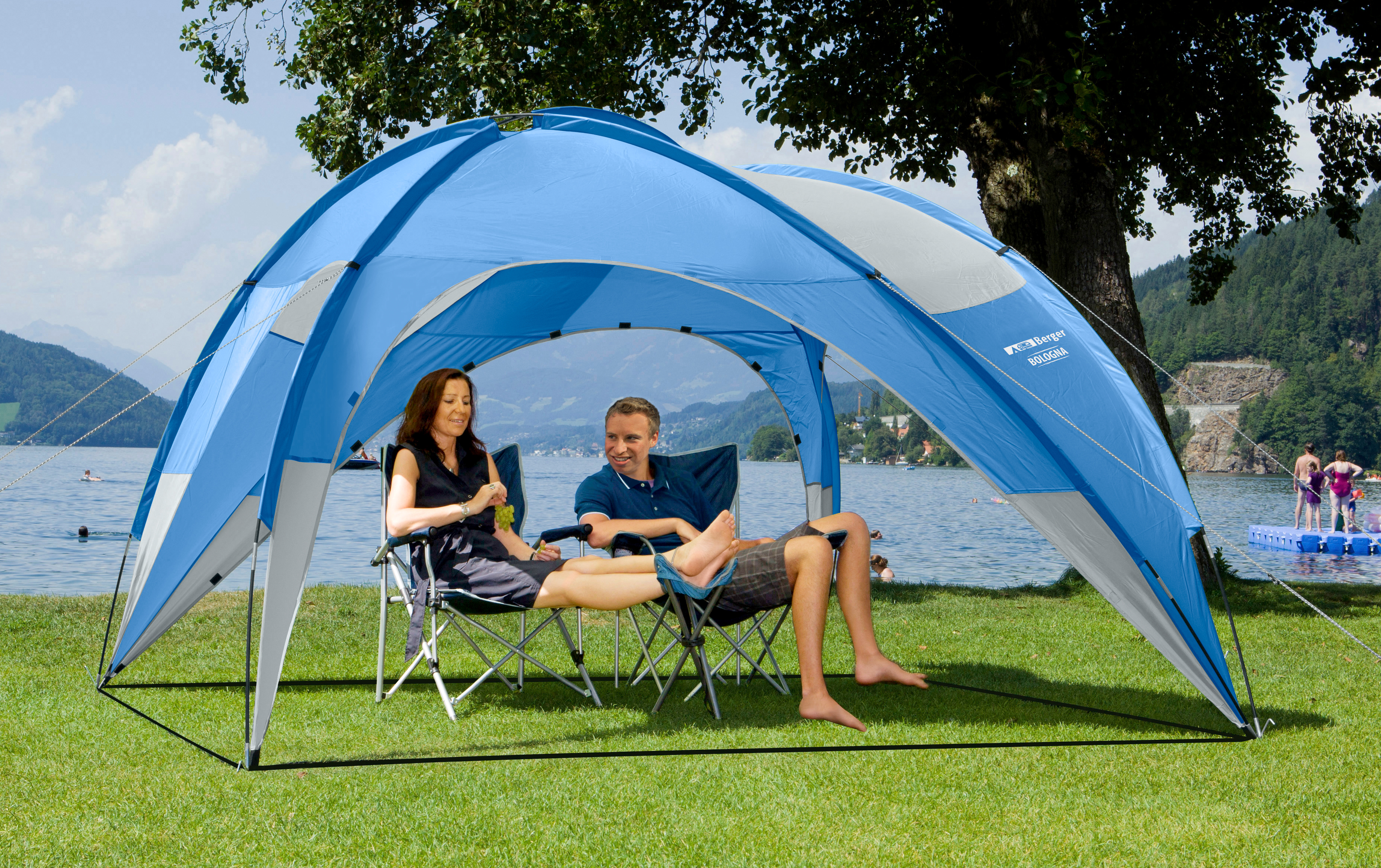 Berger Bologna Pavillon blau, 280 x 280 cm