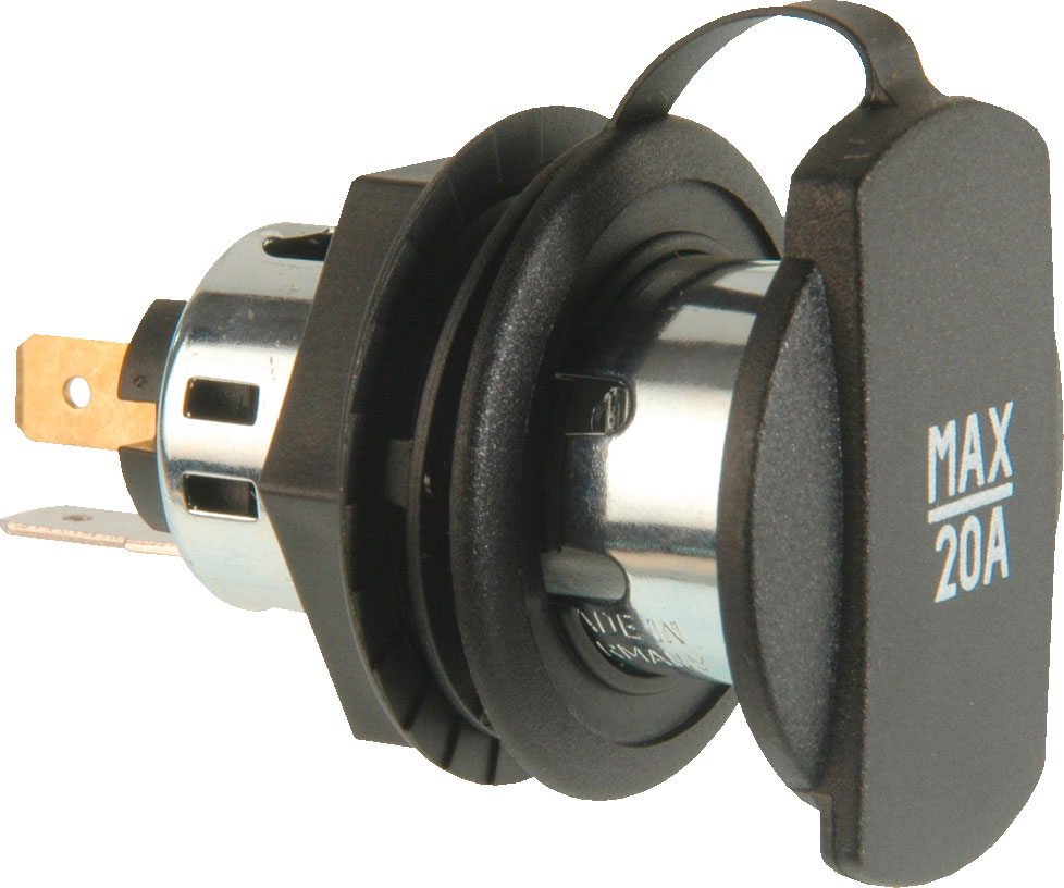 Pro Car Powersteckdose mit Schraubgewinde 12 / 24 V - 12 / 24 V Einbausteckdosen von ProCar