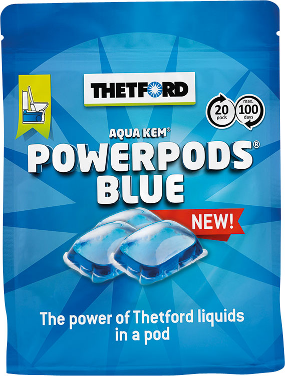 Thetford PowerPods Blue Sanitärzusatz 20 Kapseln - Sanitärzusätze & -flüssigkeiten