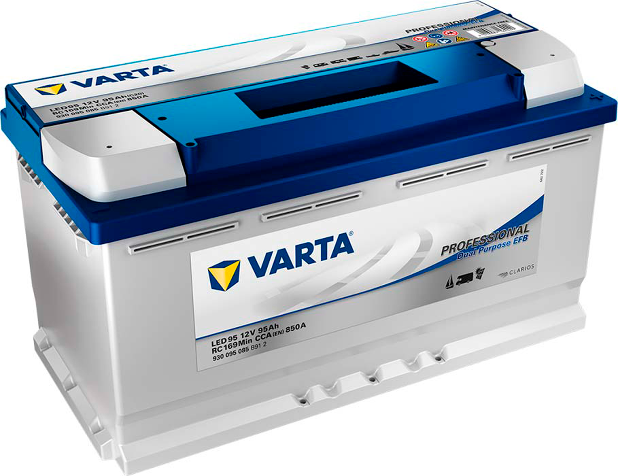 A. Müller LED95 Blockbatterie 12 V 95 Ah - Fahrzeug-Batterien