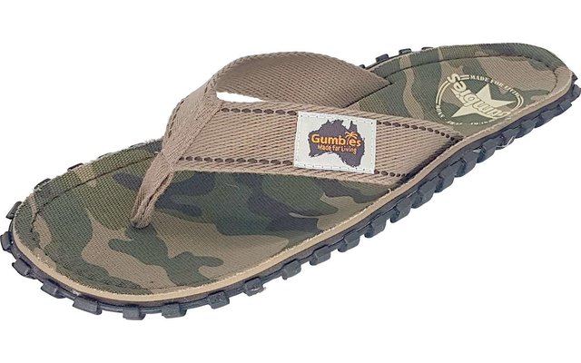Gumbies Zehenstegsandale Camouflage