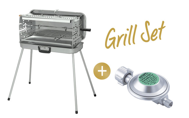 Berger 3-Flammen Koffer-Gasgrill inkl. Niederdruckregler